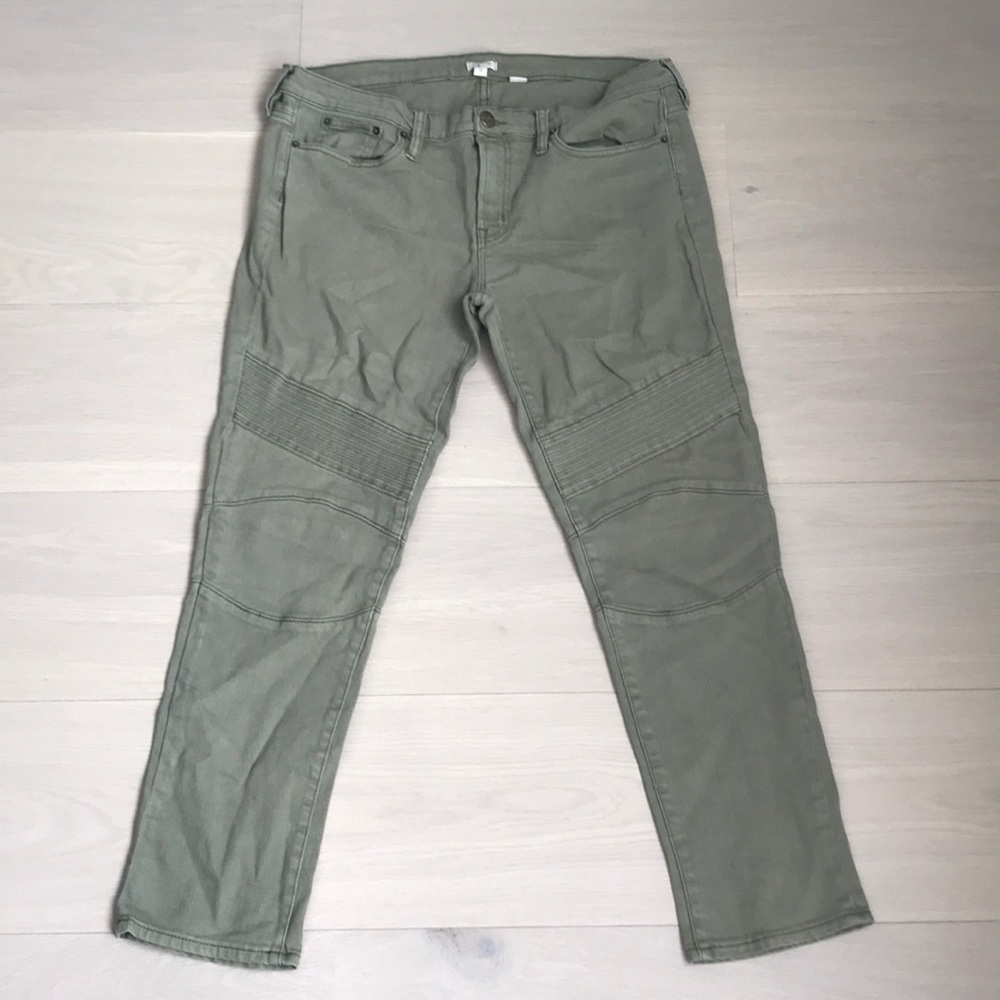 J. Crew Stretch Moto Jeans